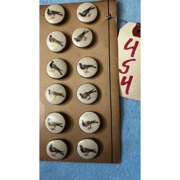 Accessories - Vintage Set Of 12 Satsuma Buttons On The Original Card